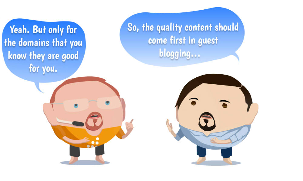 Image of The quality content should come first in guest blogging…